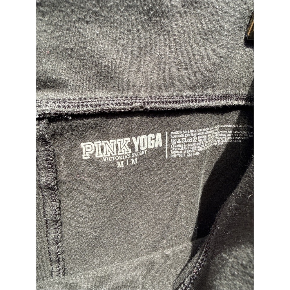 Victoria's Secret Pink Bling Y2K  Foldover Leggings Yoga Pants Sz M Sequins - Picture 7 of 7